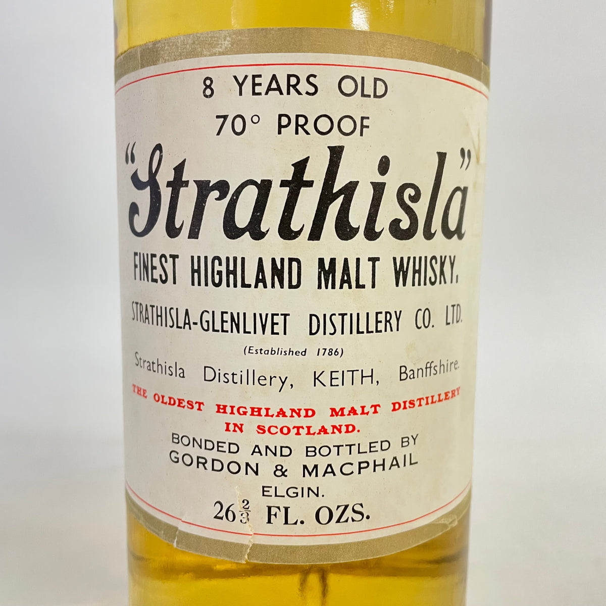 ゴードン&マクファイル ストラスアイラ 8年 GORDON&MACPHAIL Strathisla 8 YEARS OLD