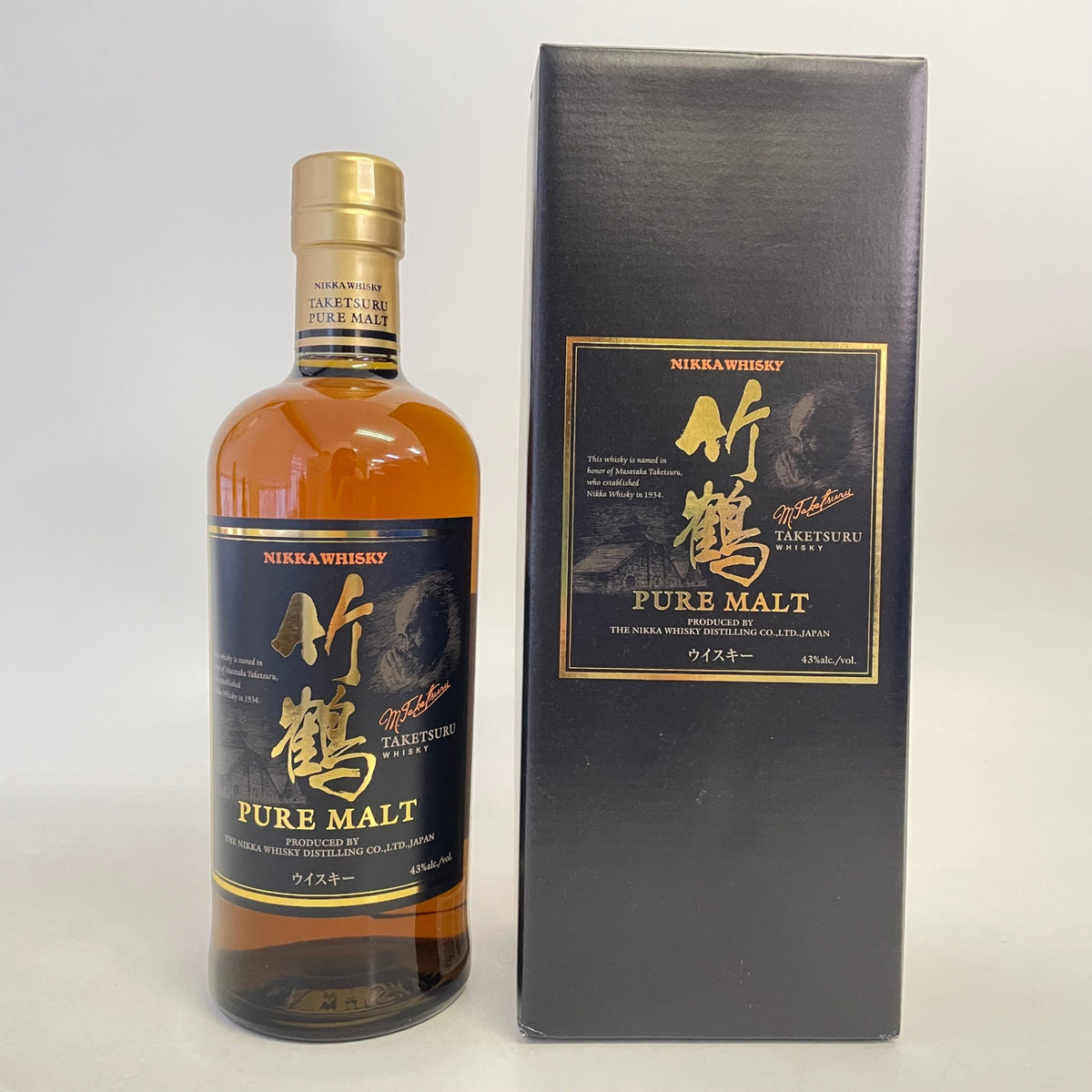 ニッカ 竹鶴 ピュアモルト 黒ラベル NIKKA TSKETSURU PURE MALT Black Label
