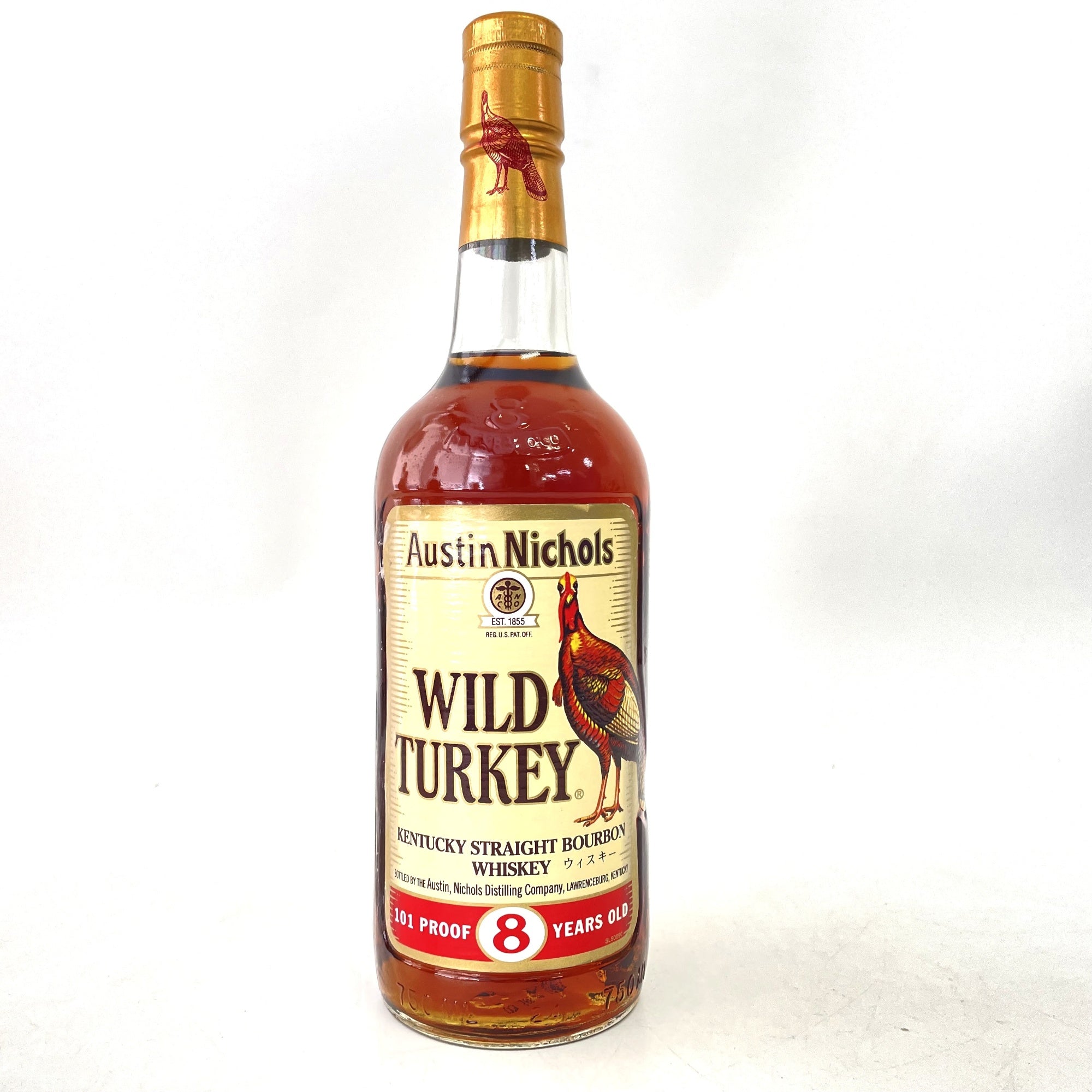 ワイルドターキー 8年 鳥正面ラベル WILD TURKEY 8 YEARS OLD