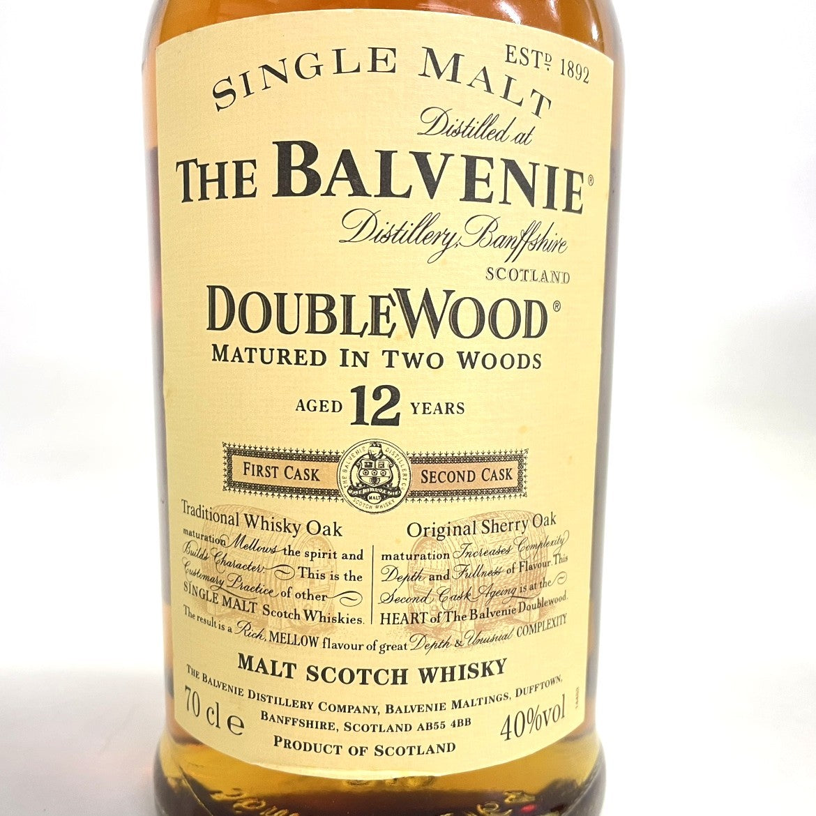 バルヴェニー 12年 ダブルウッド 旧ラベル BALVENIE 12 YEARS DOUBLE WOOD