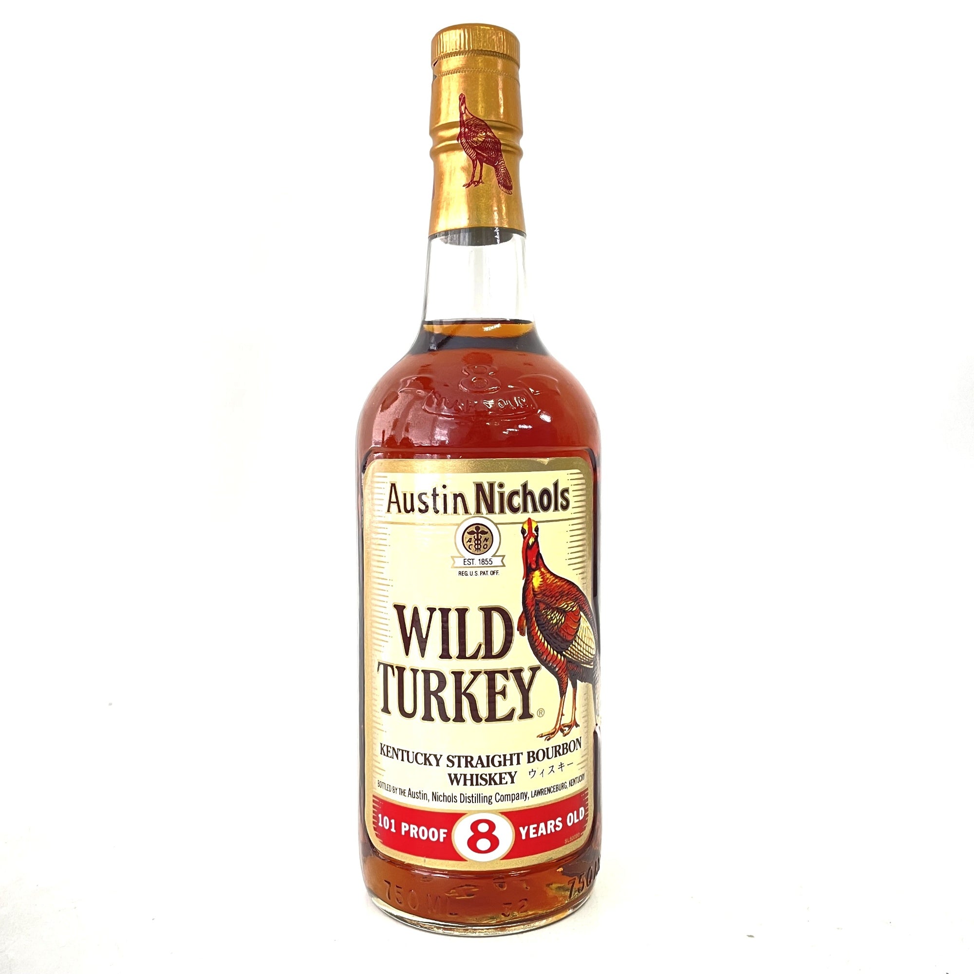 ワイルドターキー 8年 鳥正面ラベル WILD TURKEY 8 YEARS OLD