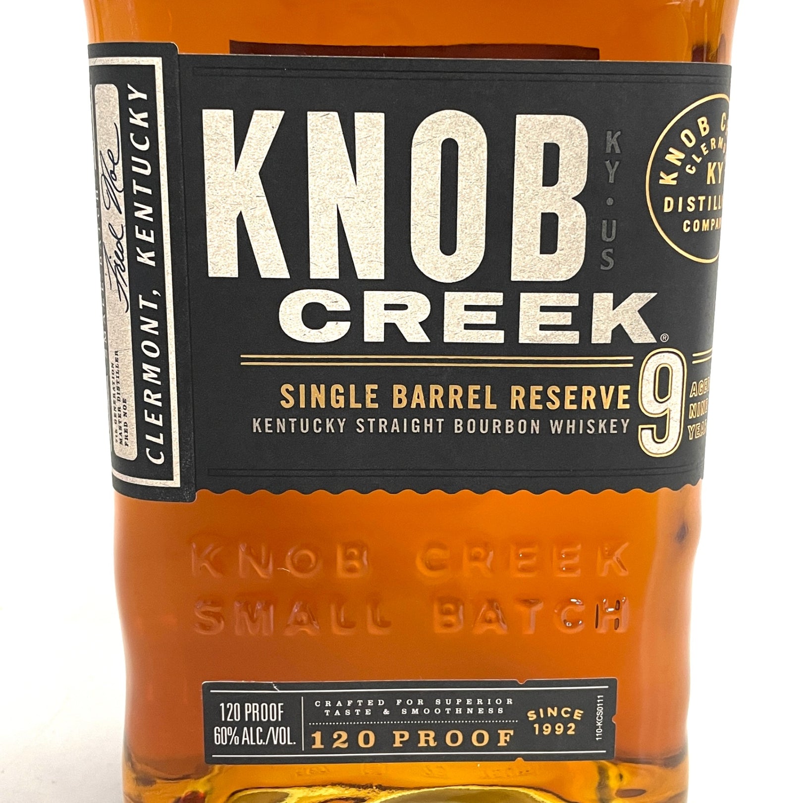 ノブクリーク 9年 シングルバレルリザーブ KNOB CREEK 9YEARS SINGLE BARREL RESERVE