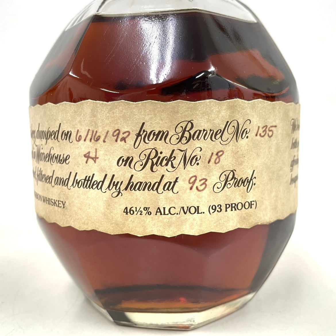 ブラントン シングルバレル 1992 Blanton's SINGLE BARREL 1992