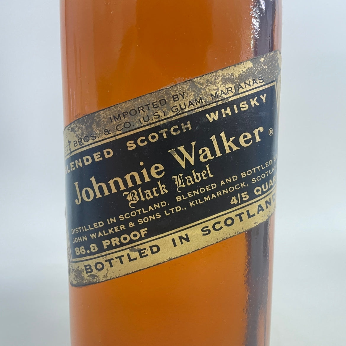 ジョニーウォーカー ブラックラベル 金キャップ Johnnie Walker Black Label Gold cap