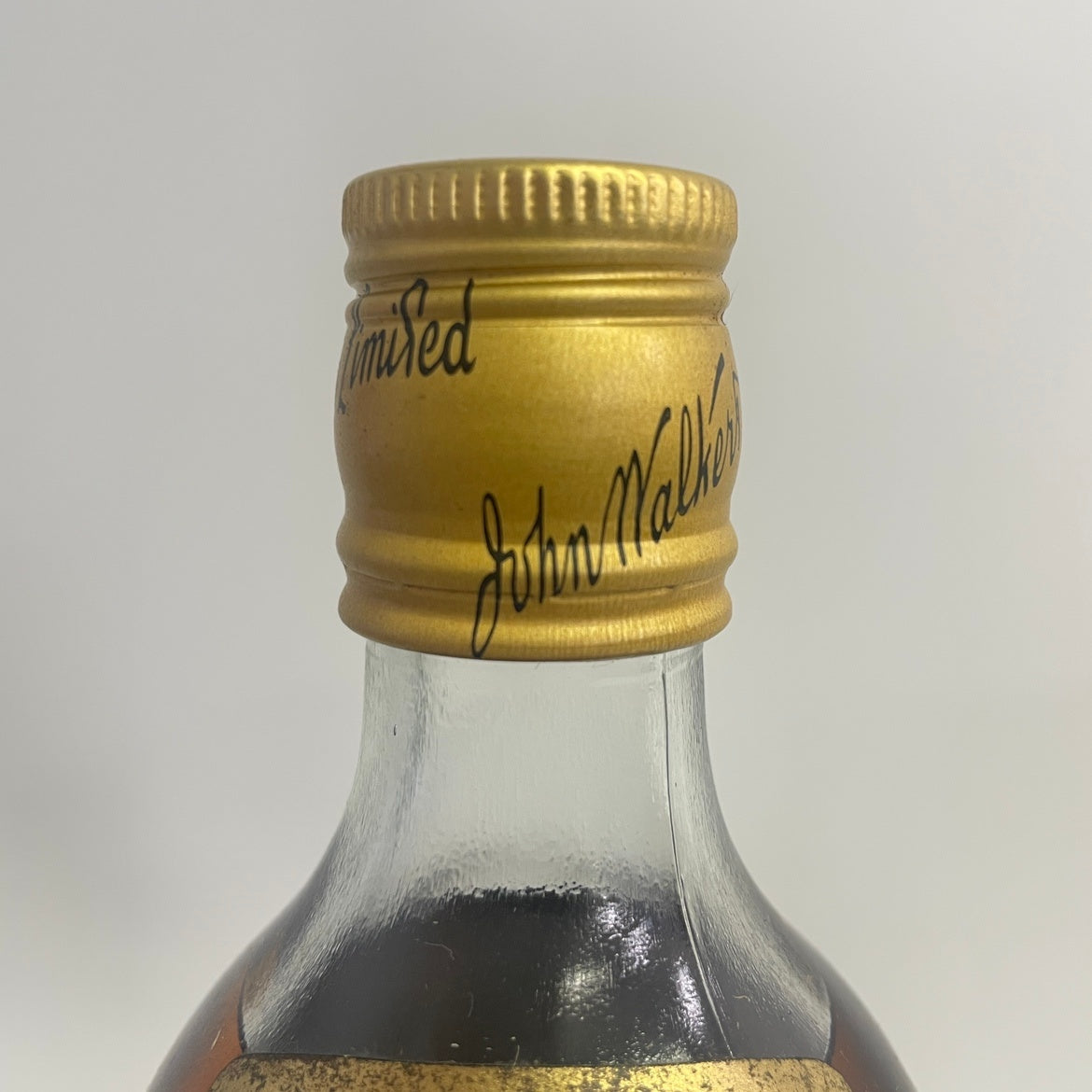 ジョニーウォーカー ブラックラベル 金キャップ Johnnie Walker Black Label Gold cap