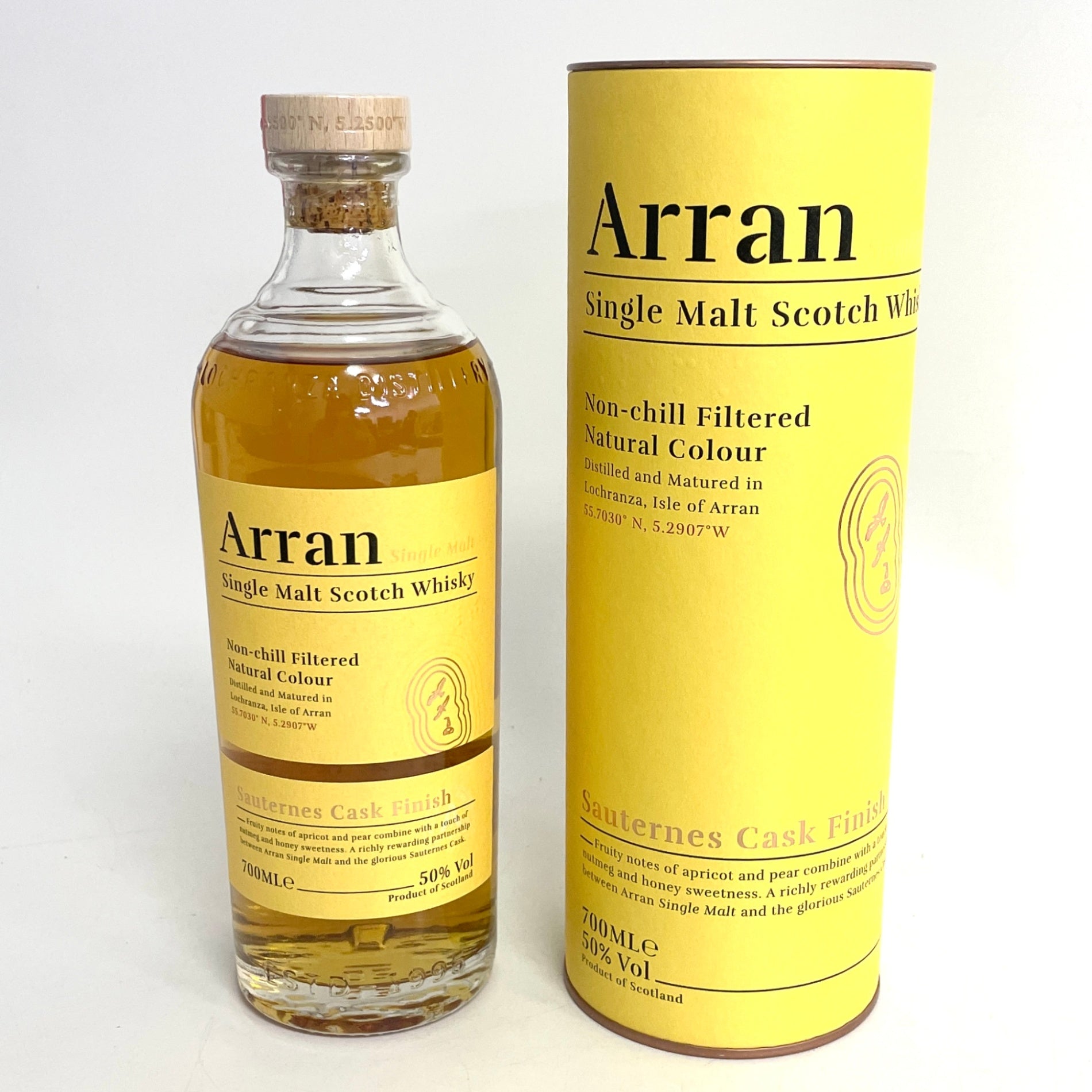 アラン ソーテルヌカスクフィニッシュ ノンチルフィルタード  ナチュラルカラー Arran Sauternes Cask Finish Non-chill Filtered Natural Colour