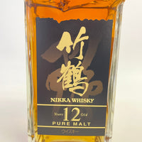 ニッカ 竹鶴 12年 ピュアモルト 角瓶 NIKKA TAKETSURU 12 Years Old PURE MALT